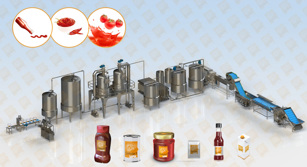 Tomato Sauce Processing and Filling line
