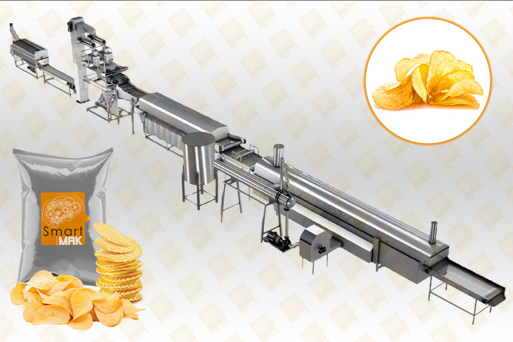 Natural Potato Chips Processing and Packing Line
