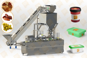 Solid Materials Filling Machine (in Plastic Boxes)